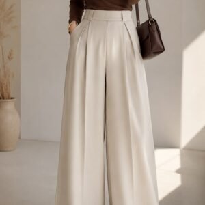 Relaxed Wide-Leg Trousers